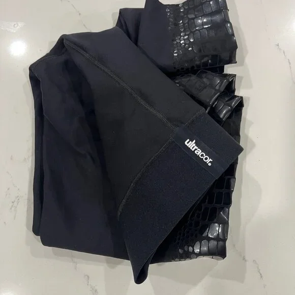 Ultracor Ultra High Crocodile Legging Nero Patent Size Small - Picture 6 of 6